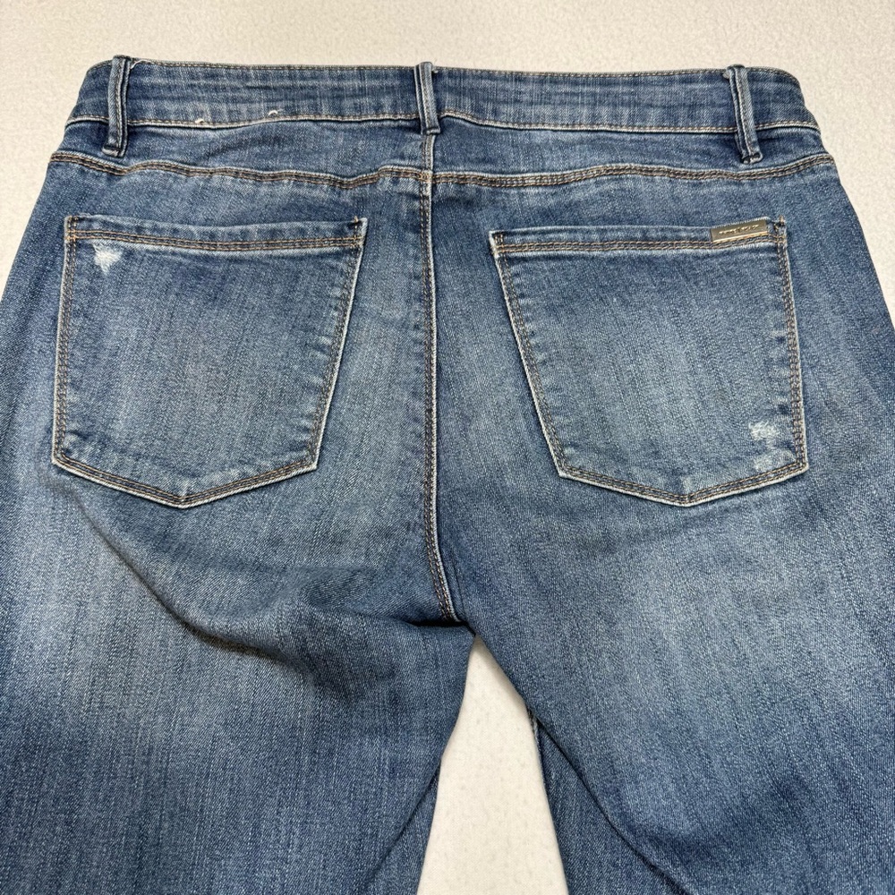 White House Black Market The Skimmer Distressed Mid Rise Jeans Size 8 #2168 - Picture 5 of 10